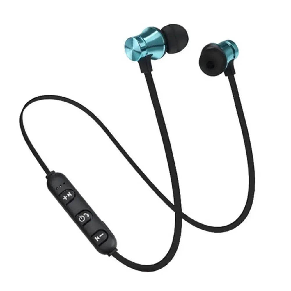 Magnetic Wireless Bluetooth Earphone In-Ear Stereo Music Headset Sport Earbud Earpiece With Microphone Universal Headphone