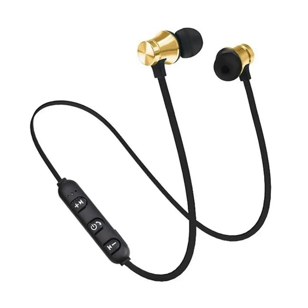 Magnetic Wireless Bluetooth Earphone In-Ear Stereo Music Headset Sport Earbud Earpiece With Microphone Universal Headphone