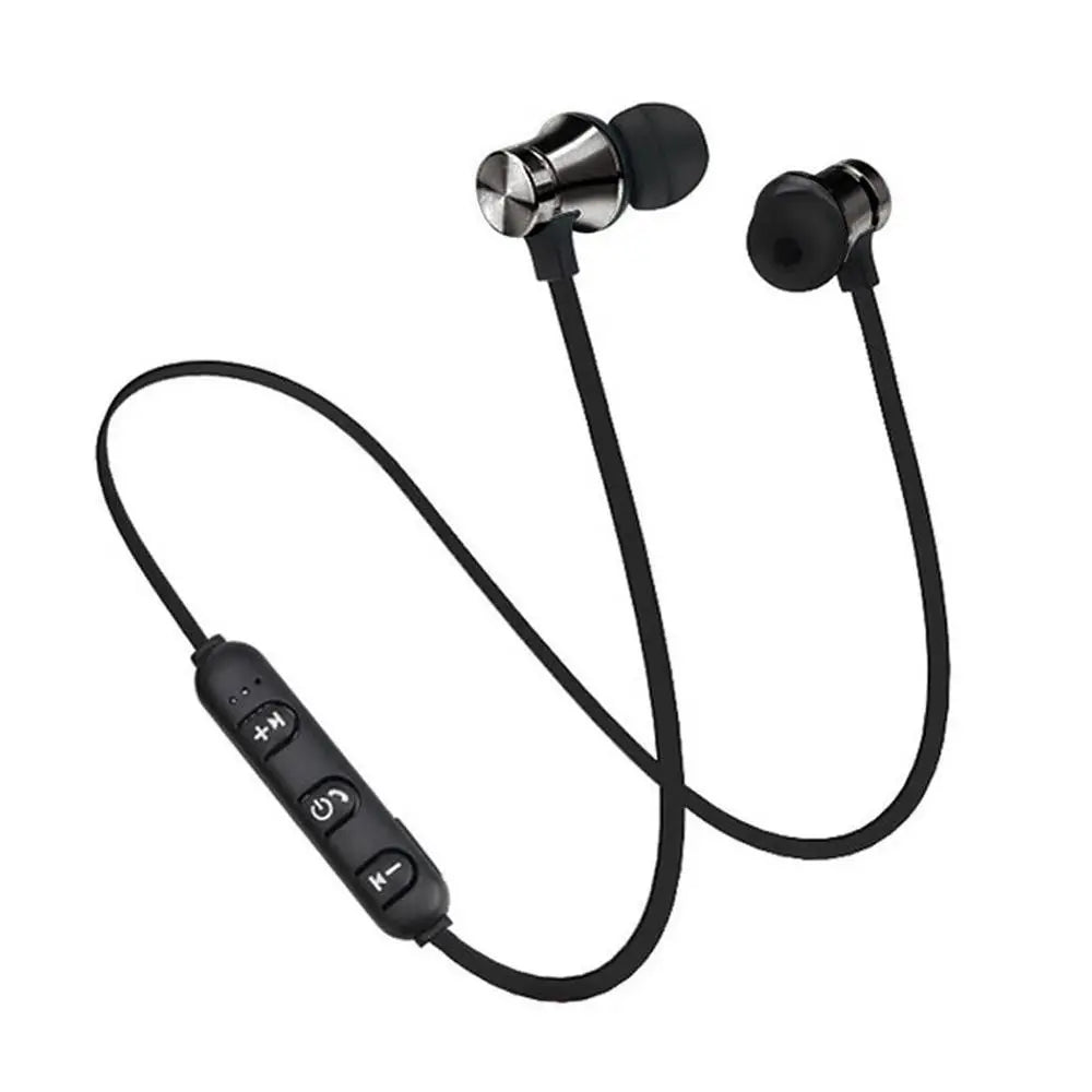 Magnetic Wireless Bluetooth Earphone In-Ear Stereo Music Headset Sport Earbud Earpiece With Microphone Universal Headphone