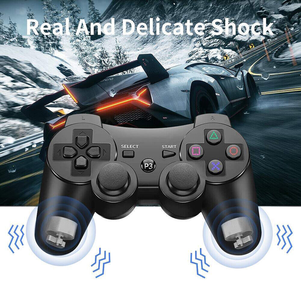 PS3/4 Dual Vibration Wireless Bluetooth Game Controller - Available in 10 Colors